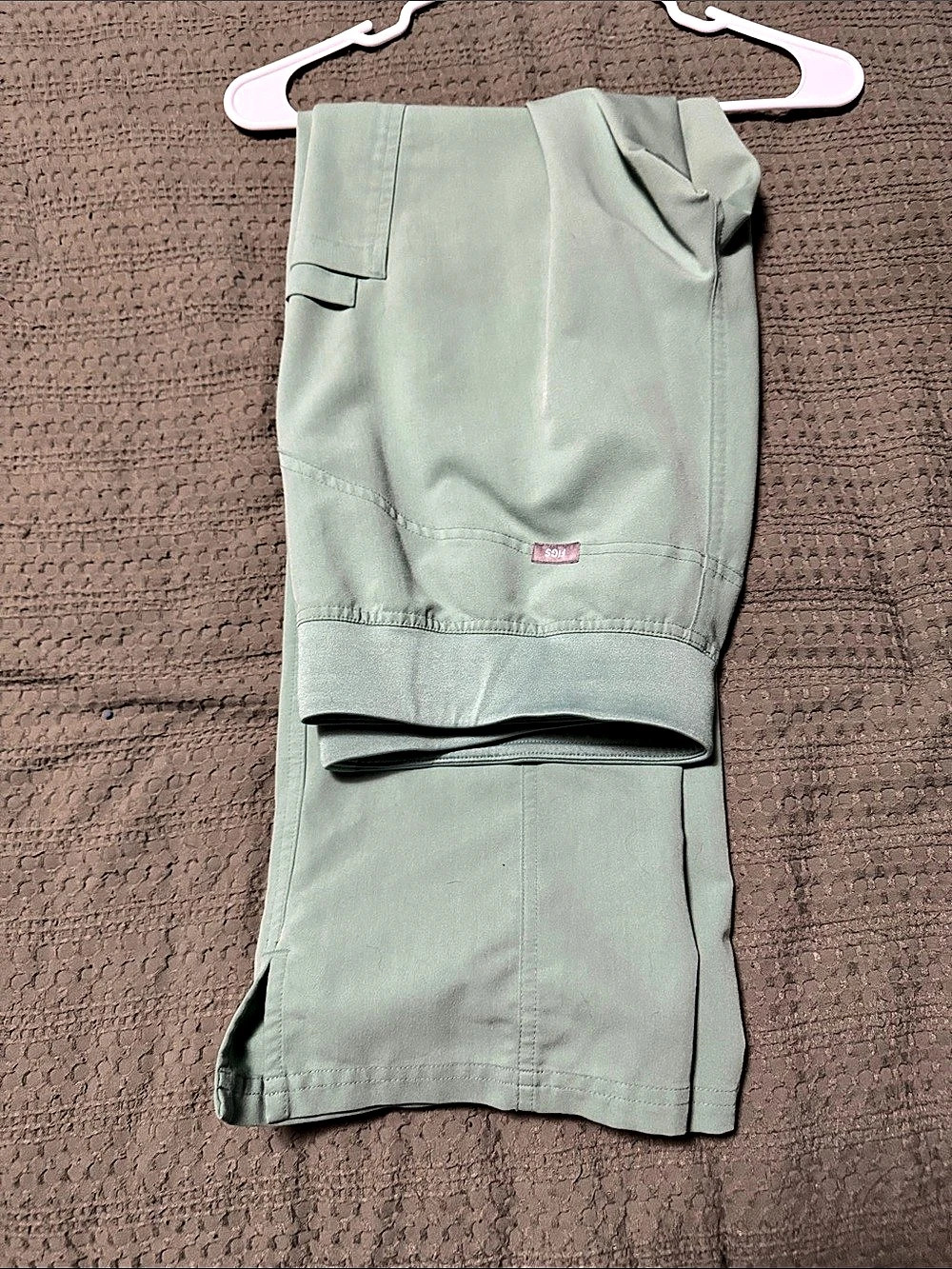 FIGS HW Kade High-Waisted Straight-Leg Scrub Pants Green
